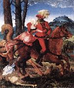 BALDUNG GRIEN, Hans The Knight, the Young Girl, and Death ddww Sweden oil painting reproduction